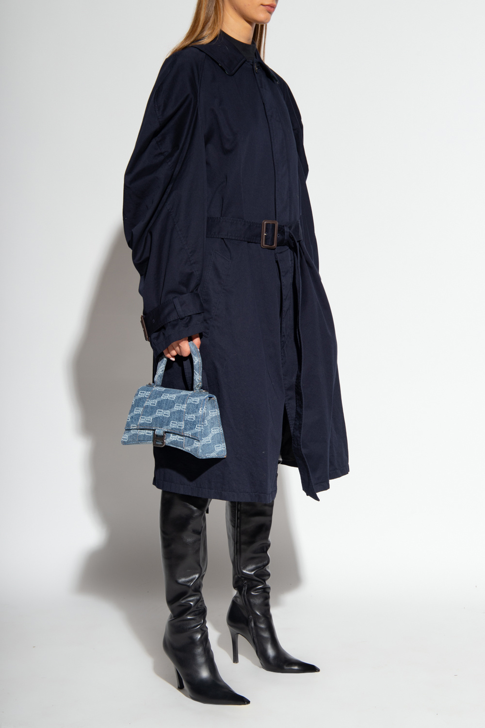 コート BALENCIAGA Women Coats 704550 TBP01 4063 Blue Navy blue Coat with pockets Balenciaga - AcmShops France